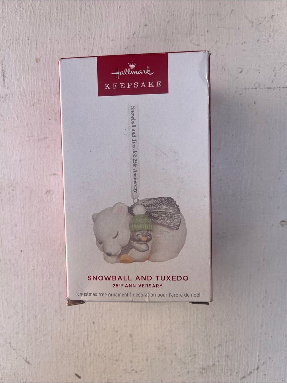 Hallmark Keepsake Snowball & Tuxedo 25th Anniversary Porcelain Ornament